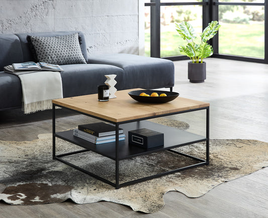 Tilda Couchtisch 75x75 cm Eiche Massivholz geölt