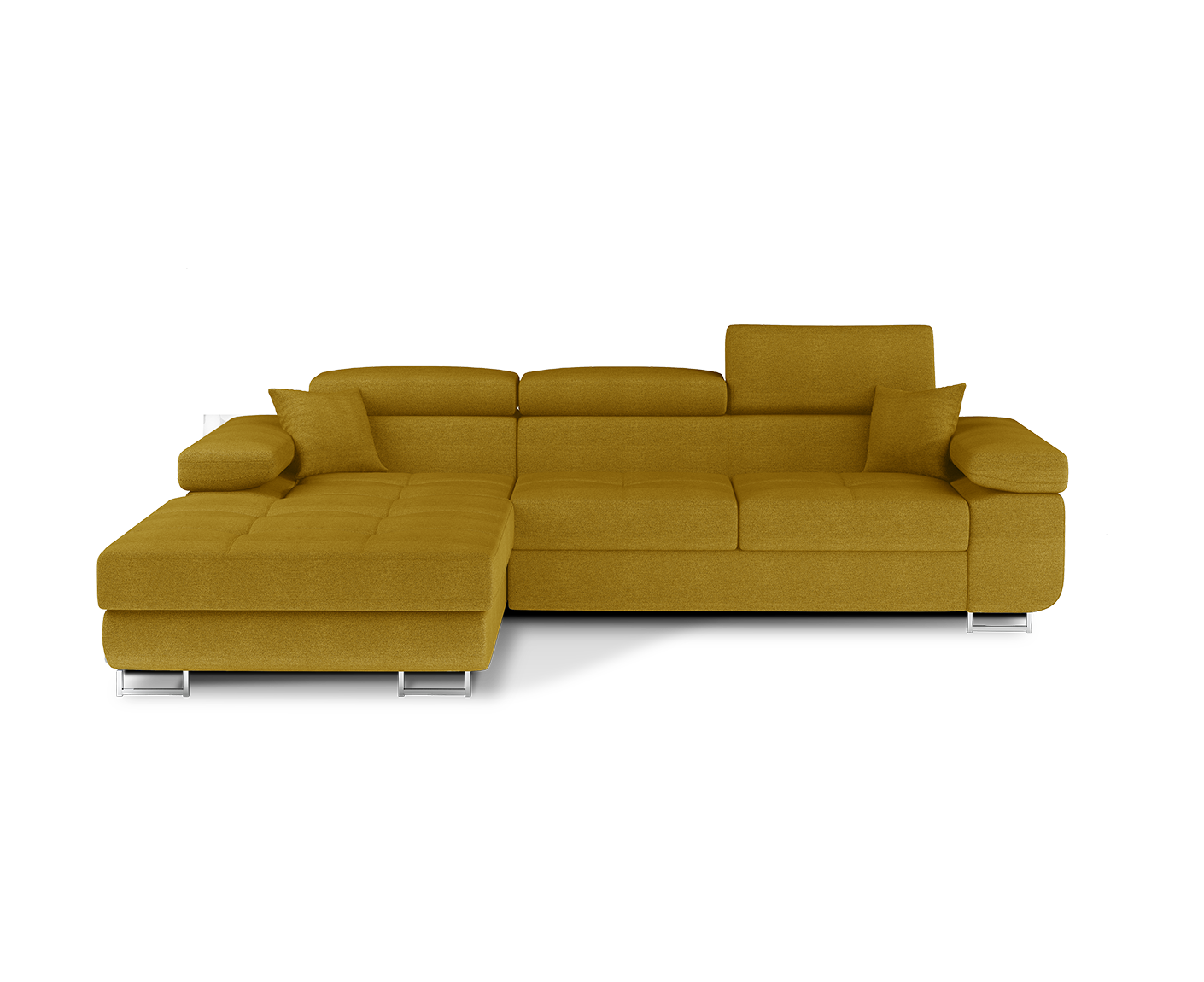 Armando Ecksofa 280 x 205 cm Gelb (Velour)