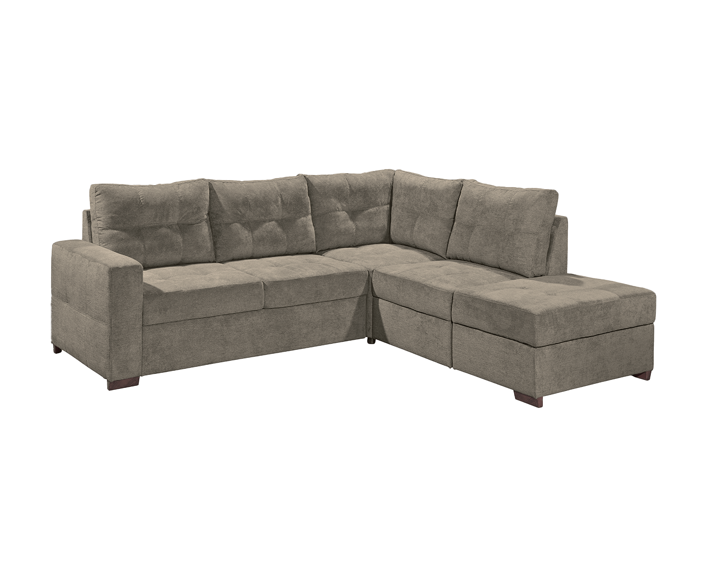 Adone Ecksofa 234 x 213 cm, mit Schlaffunktion & Bettkasten - Voelpe