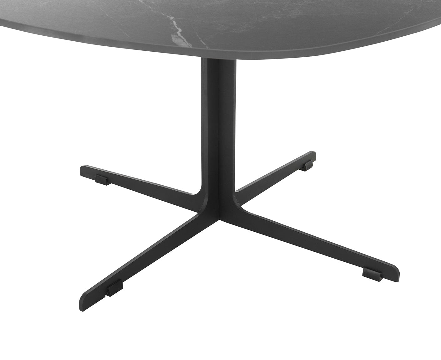 Aiden Couchtisch 80x80 cm Keramik Anthtrazit