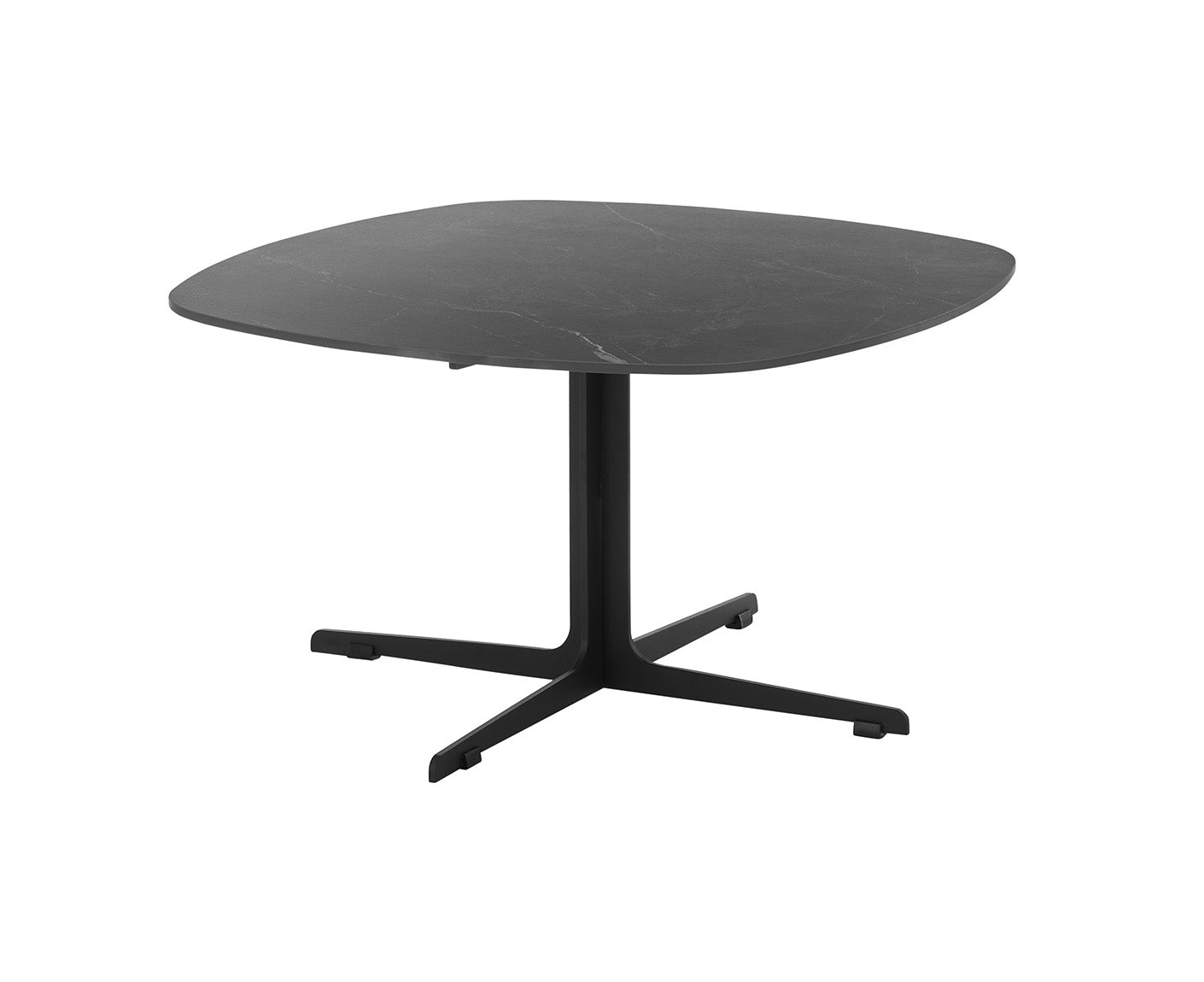 Aiden Couchtisch 80x80 cm Keramik Anthtrazit