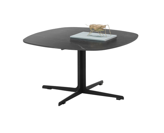 Aiden Couchtisch 80x80 cm Keramik Anthtrazit