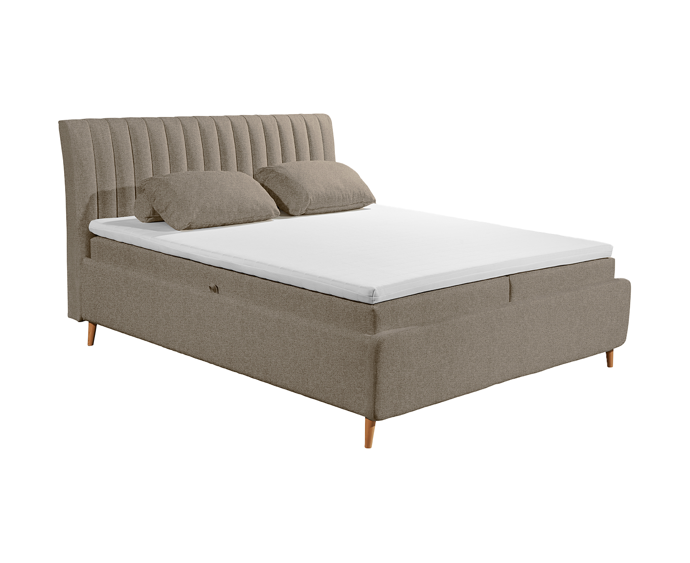 Akron Boxbett / Polsterbett Doppelbett mit Bettkasten 160x200 - 180x200 cm