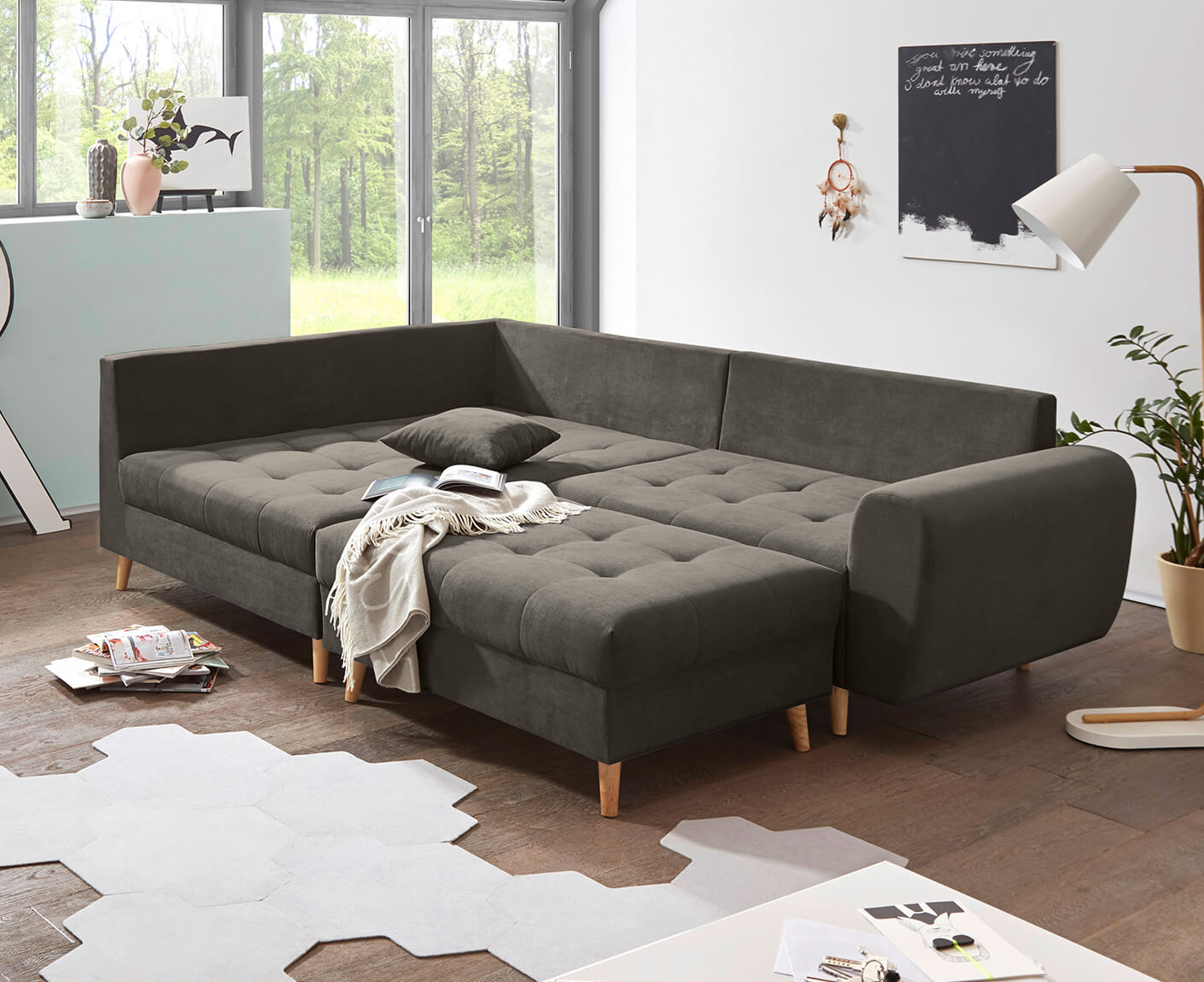 Alice Ecksofa inkl. Hocker 249x175 cm - Voelpe