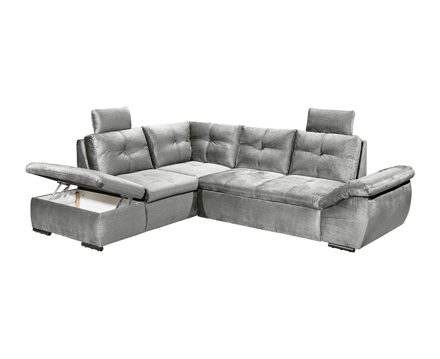 Alija Ecksofa 265 x 217 cm, mit Schlaffunktion und Bettkasten