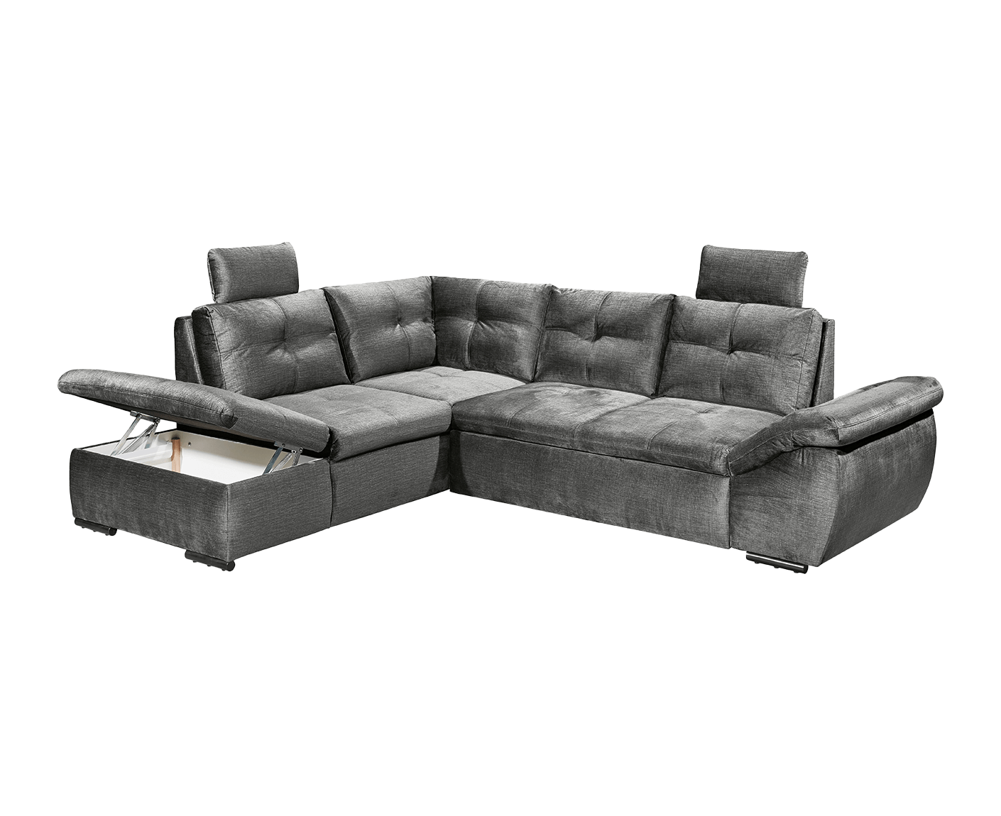 Alija Ecksofa 265 x 217 cm, mit Schlaffunktion und Bettkasten