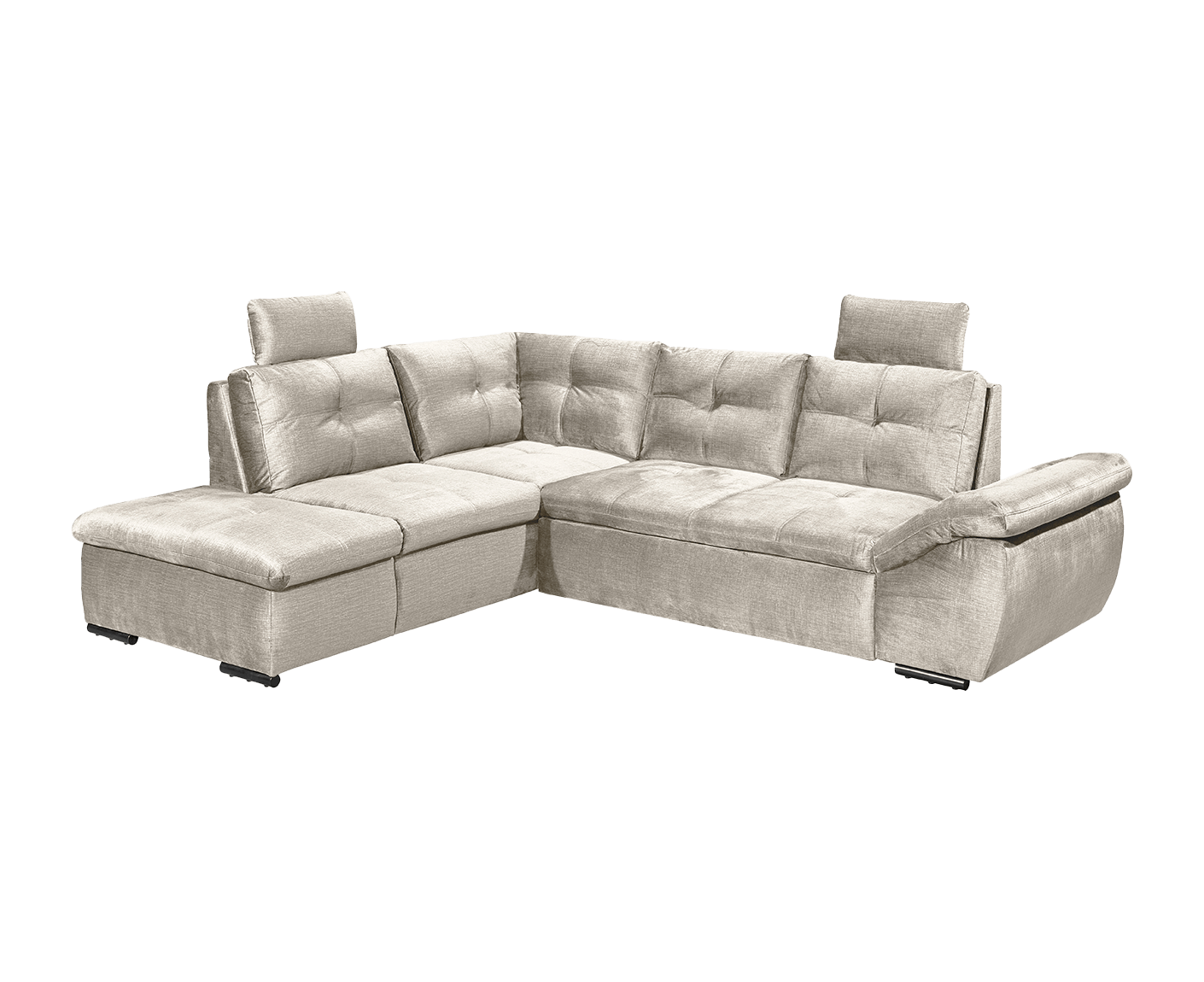 Alija Ecksofa 265 x 217 cm, mit Schlaffunktion und Bettkasten