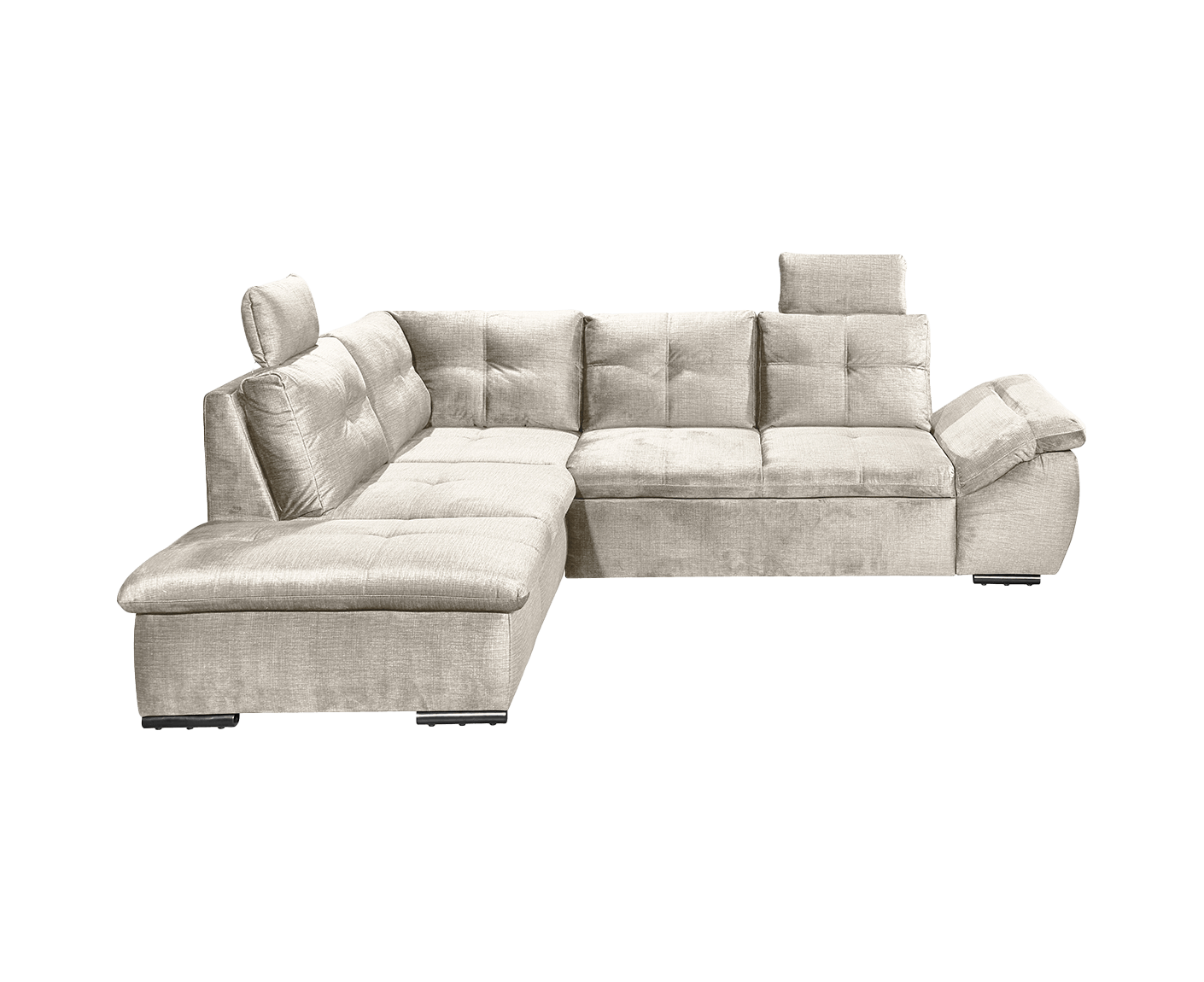 Alija Ecksofa 265 x 217 cm, mit Schlaffunktion und Bettkasten