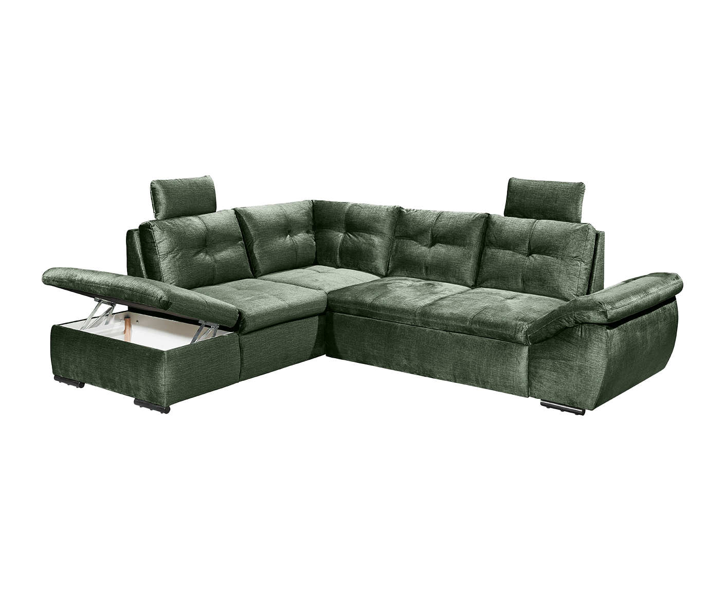 Alija Ecksofa 265 x 217 cm, mit Schlaffunktion und Bettkasten