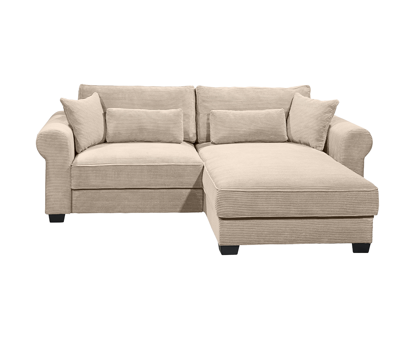 Angelina Ecksofa 260 x 185 cm, mit Schlaffunktion & Bettkasten - Voelpe