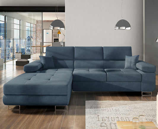 Armando Ecksofa 280 x 205 cm Gelb (Velour)