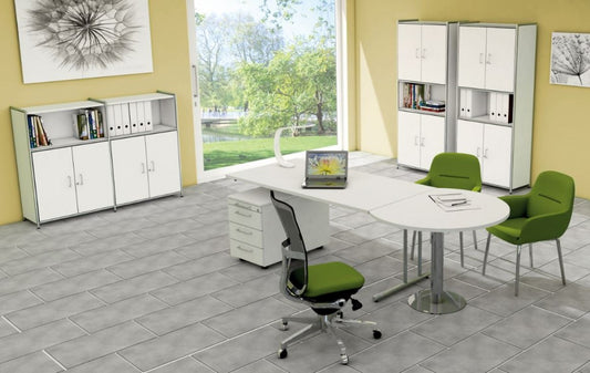 ARTLINE TYP4 Komplettbüro Büro Komplettset Office Weiß