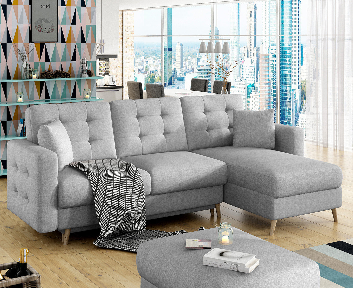 Asgard Ecksofa 250 x 162 cm, Webstoff