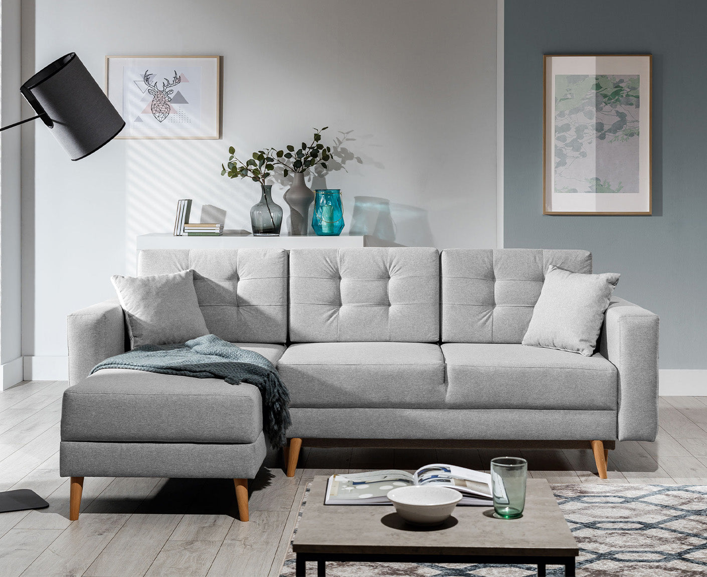 Asgard Ecksofa 250 x 162 cm, Webstoff