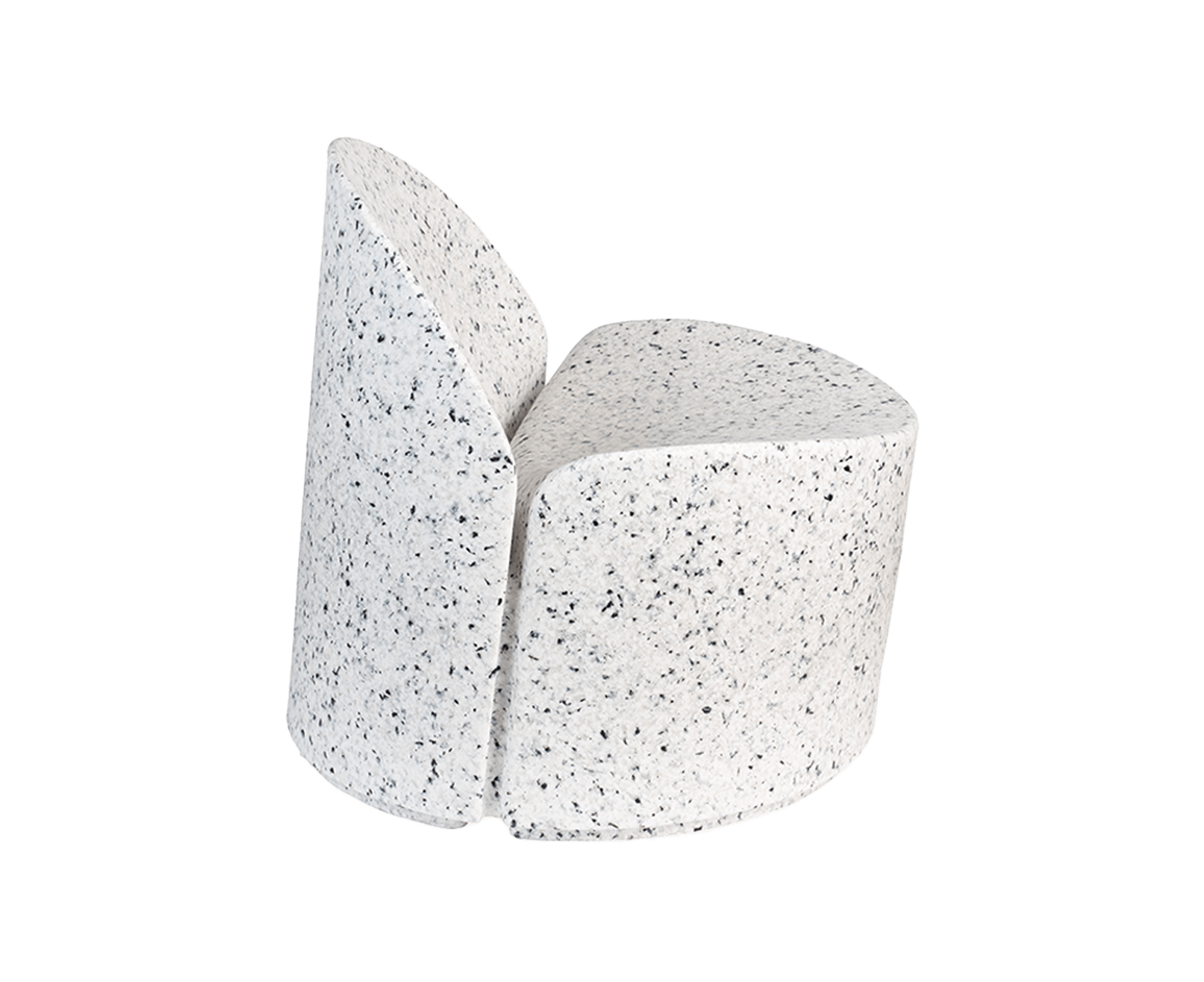 Bloom Outdoor Sessel aus Ökopixel Weiß