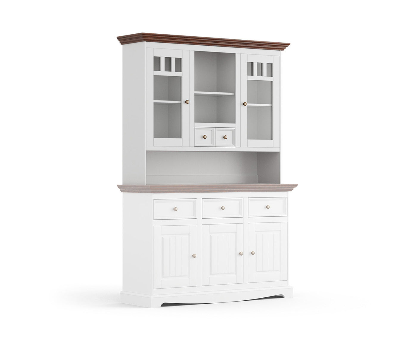 Belluno Elegante Küchenbuffet Aufsatz Erweiterung Massivholz