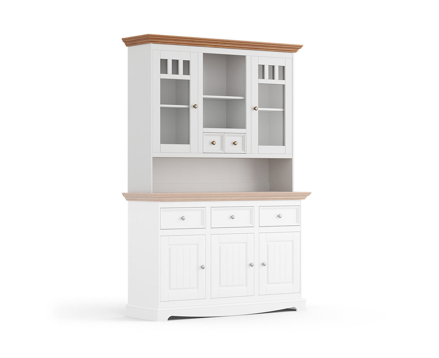 Belluno Elegante Küchenbuffet Aufsatz Erweiterung Massivholz