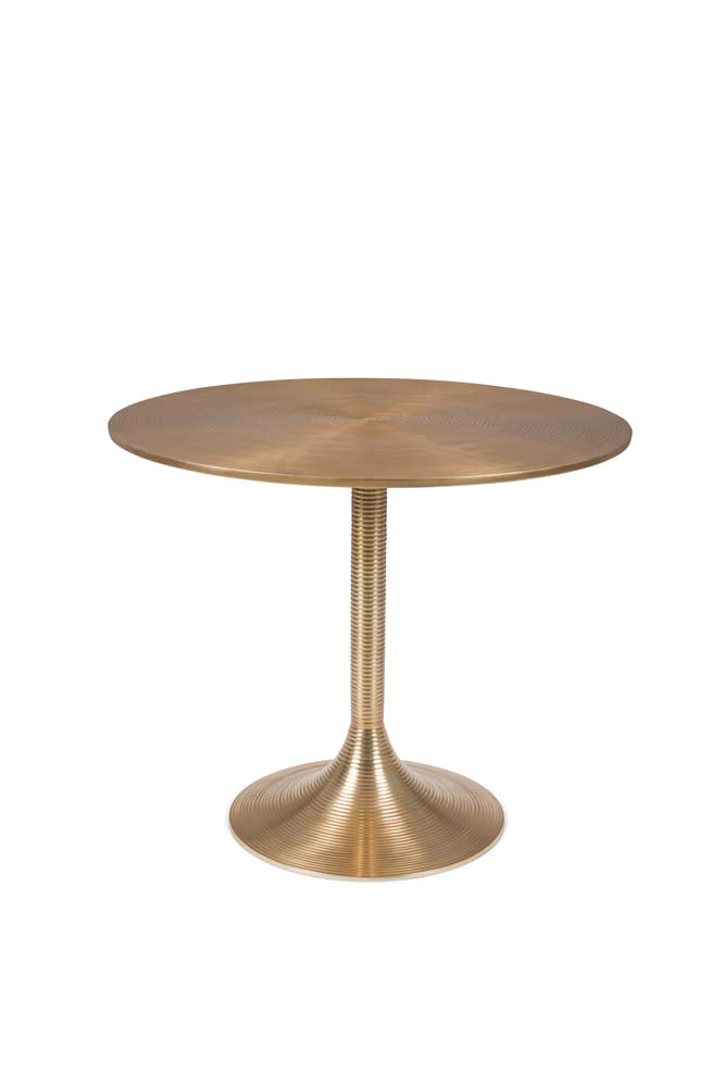 HYPNOTISING ROUND Esszimmertisch Ø92 cm Gold - Voelpe