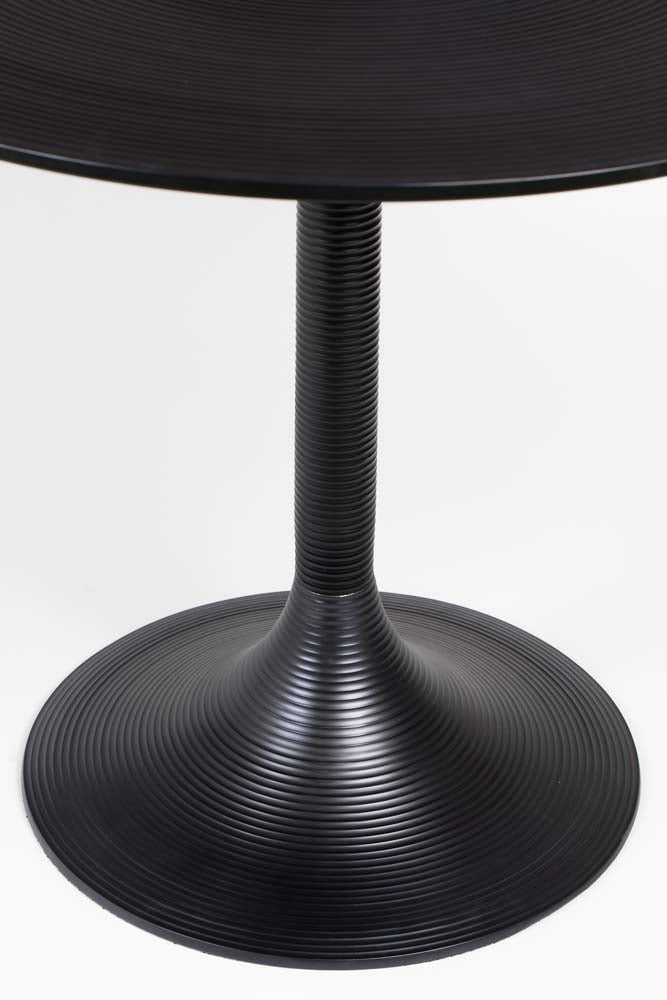 HYPNOTISING ROUND Esszimmertisch Ø92 cm Schwarz - Voelpe