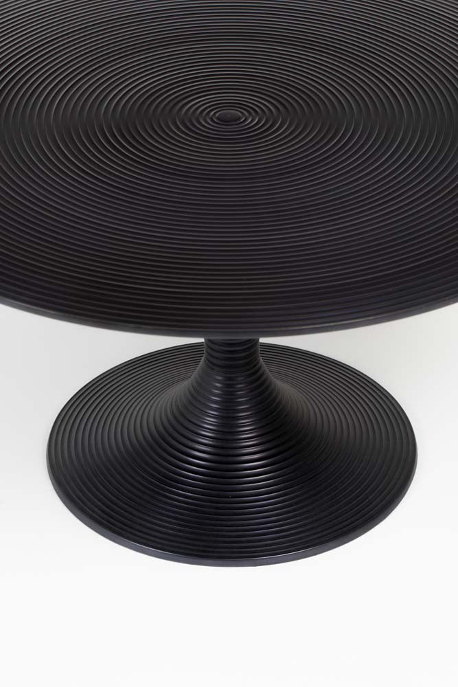 HYPNOTISING ROUND Couchtisch Ø77 cm Schwarz - Voelpe