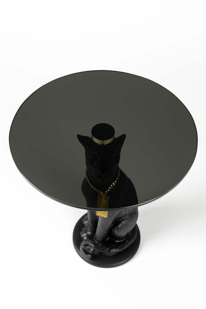PROUDLY CROWNED PANTHER Beistelltisch Schwarz