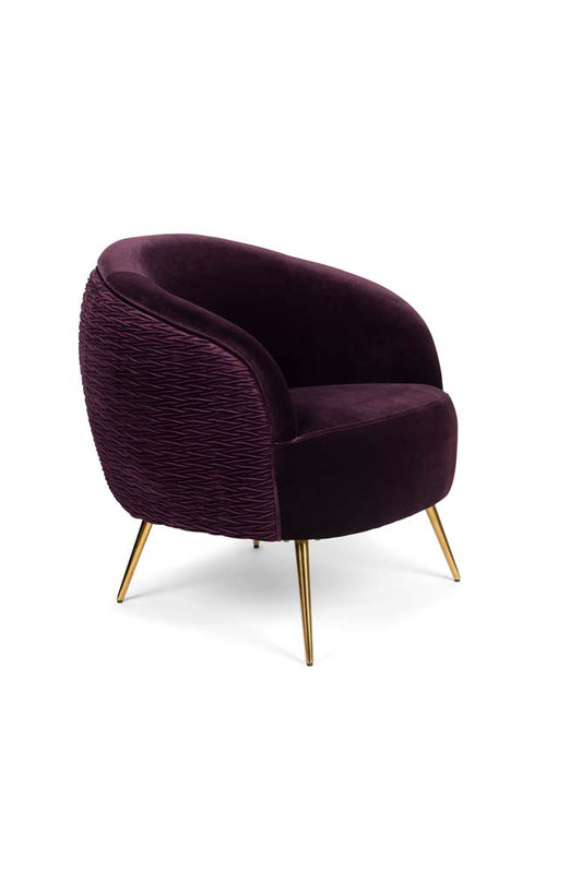 SO CURVY Loungesessel Lila - Voelpe