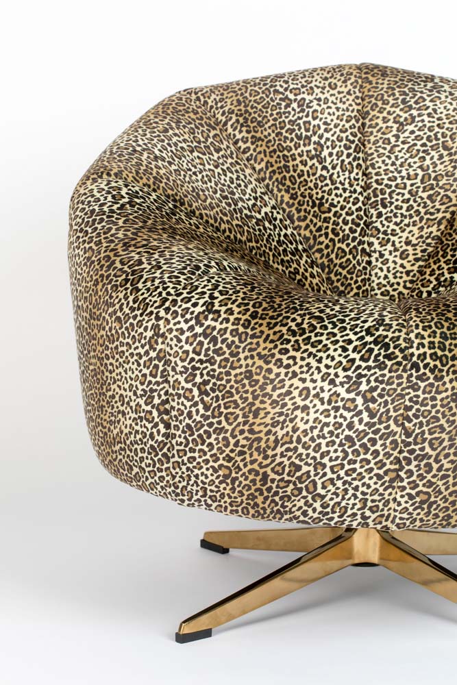 WHERE THE SUN DOESN'T SHINE Sessel Leoparden Muster