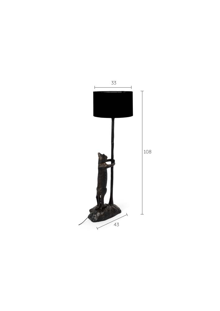 NO GIRLFRIEND NO PROBLEM Stehlampe E27 Schwarz - Voelpe