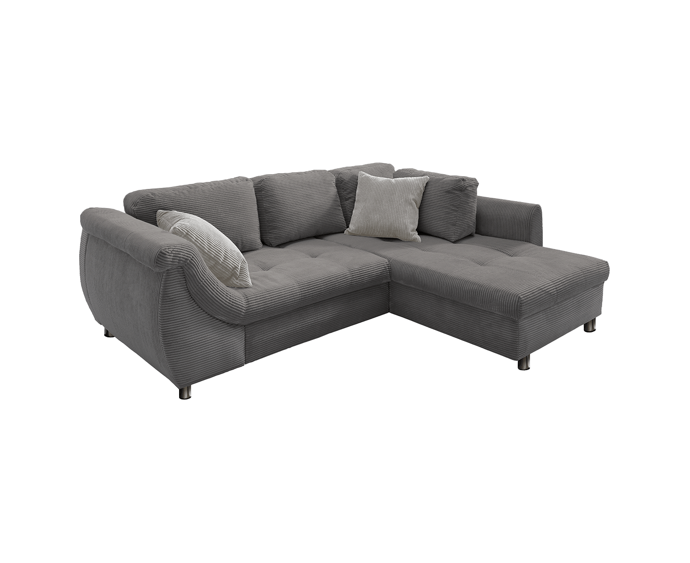 Avellino Ecksofa 250 x 190 cm, mit ausziehbarer Liegefläche, Cord