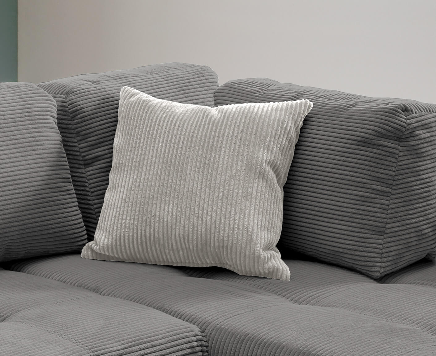 Avellino Ecksofa 250 x 190 cm, mit ausziehbarer Liegefläche, Cord