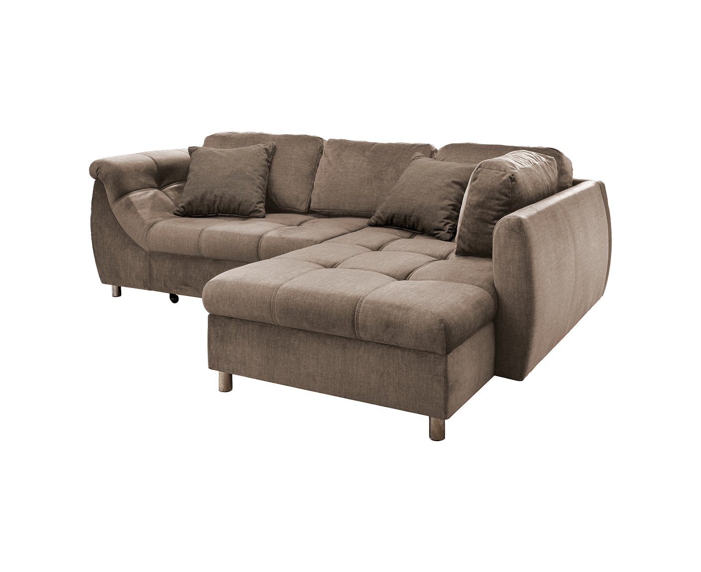 Avellino Ecksofa 250 x 190 cm, mit ausziehbarer Liegefläche, Webstoff