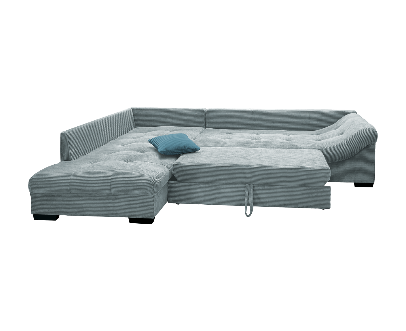 Altamura Ecksofa 298 x 202 cm, mit ausziehbarer Liegefläche, Cord
