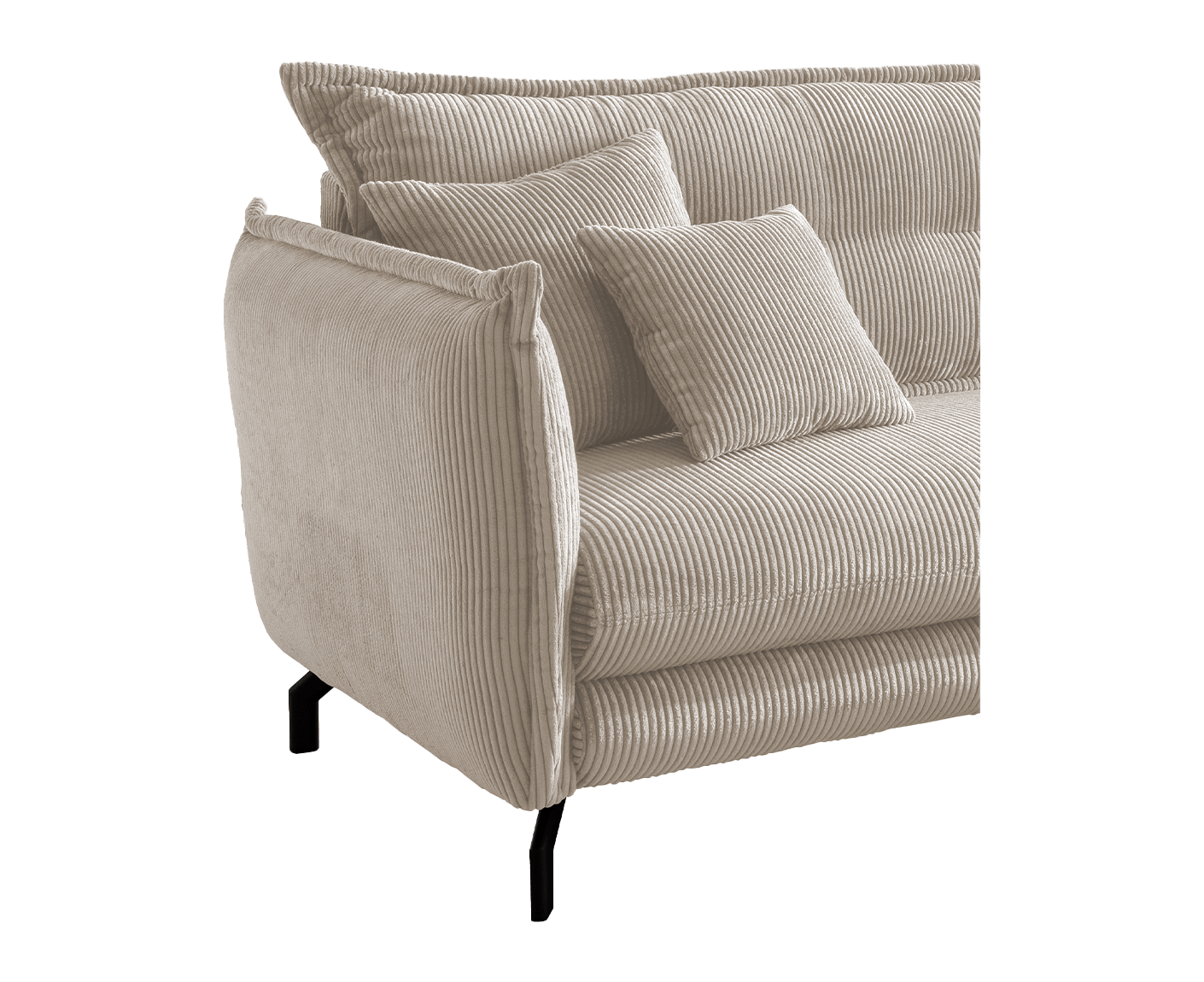 La Spezia Ecksofa 255 x 180 cm, Cord