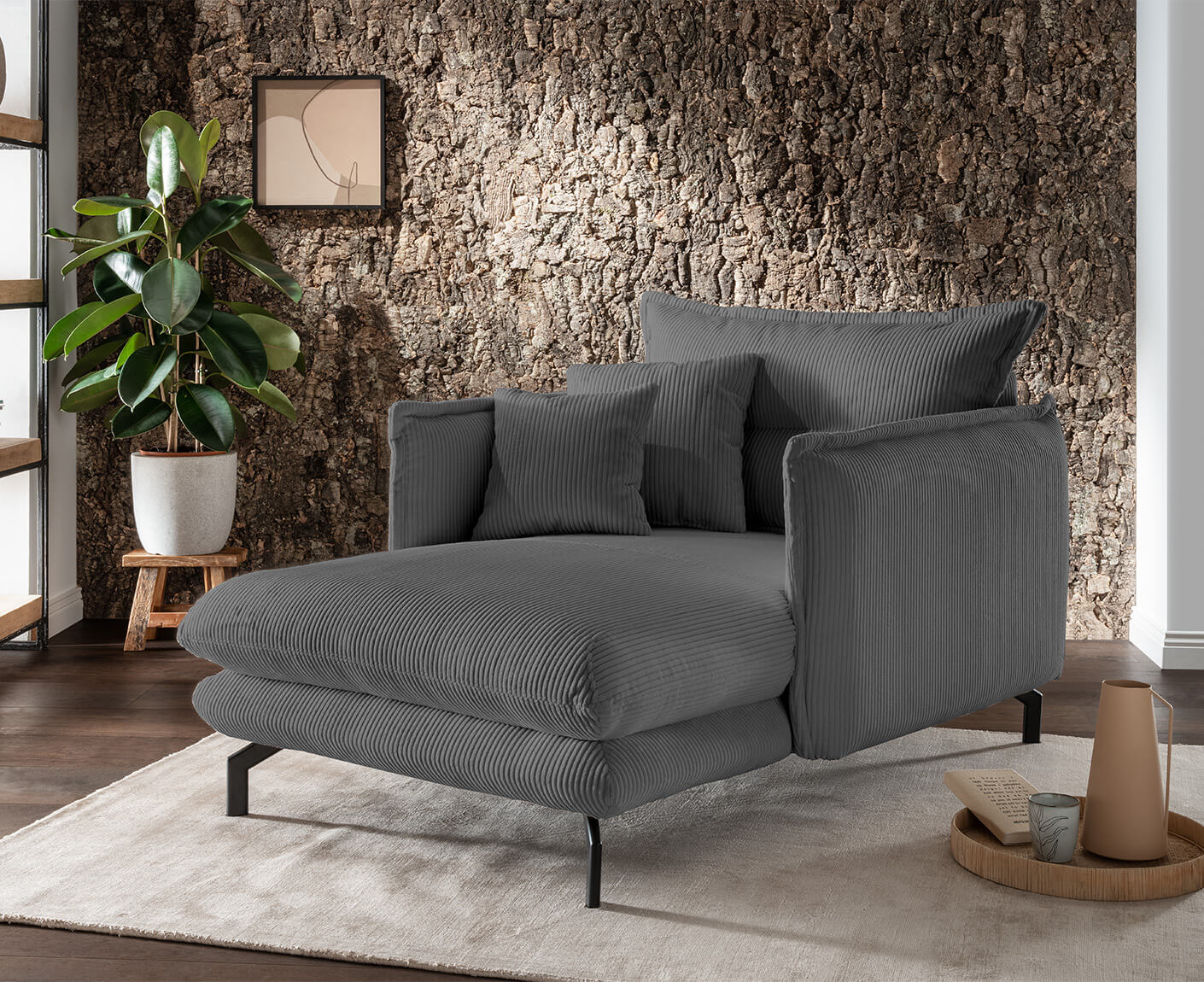 La Spezia Loveseat 111 x 167 cm, Cord