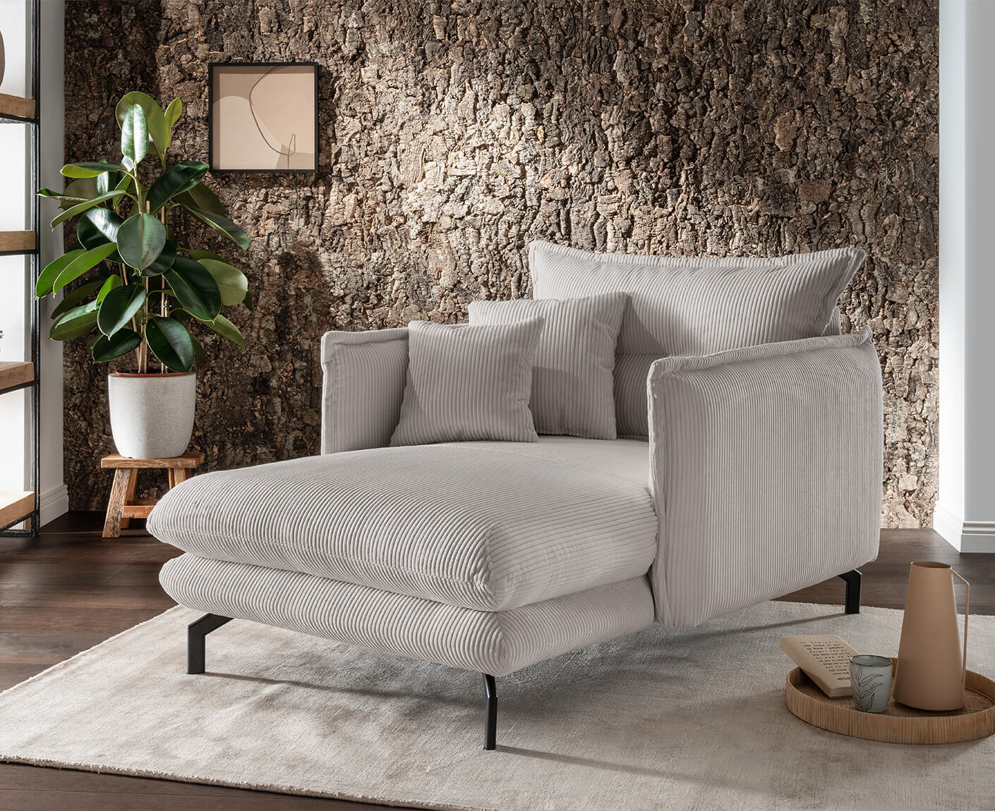 La Spezia Loveseat 111 x 167 cm, Cord