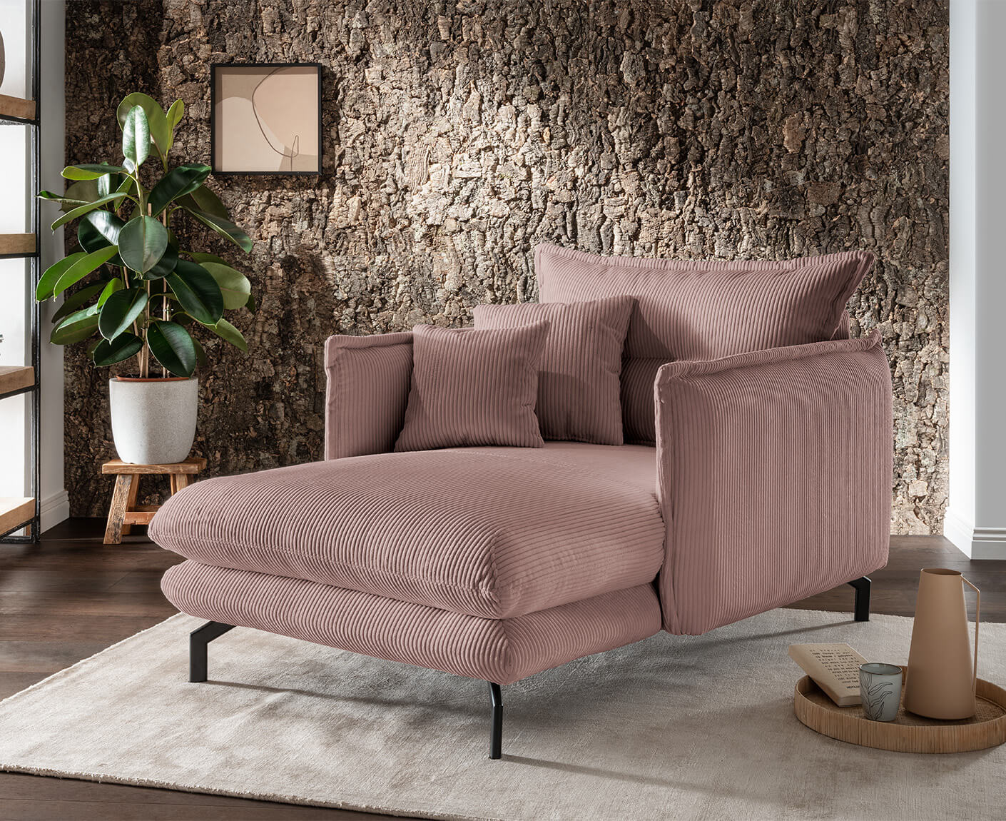 La Spezia Loveseat 111 x 167 cm, Cord