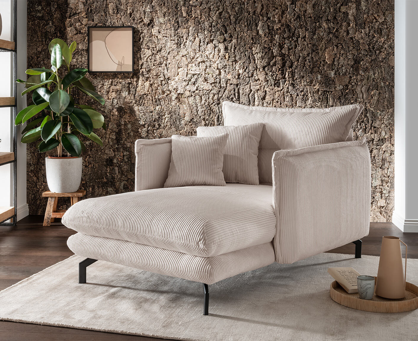 La Spezia Loveseat 111 x 167 cm, Cord