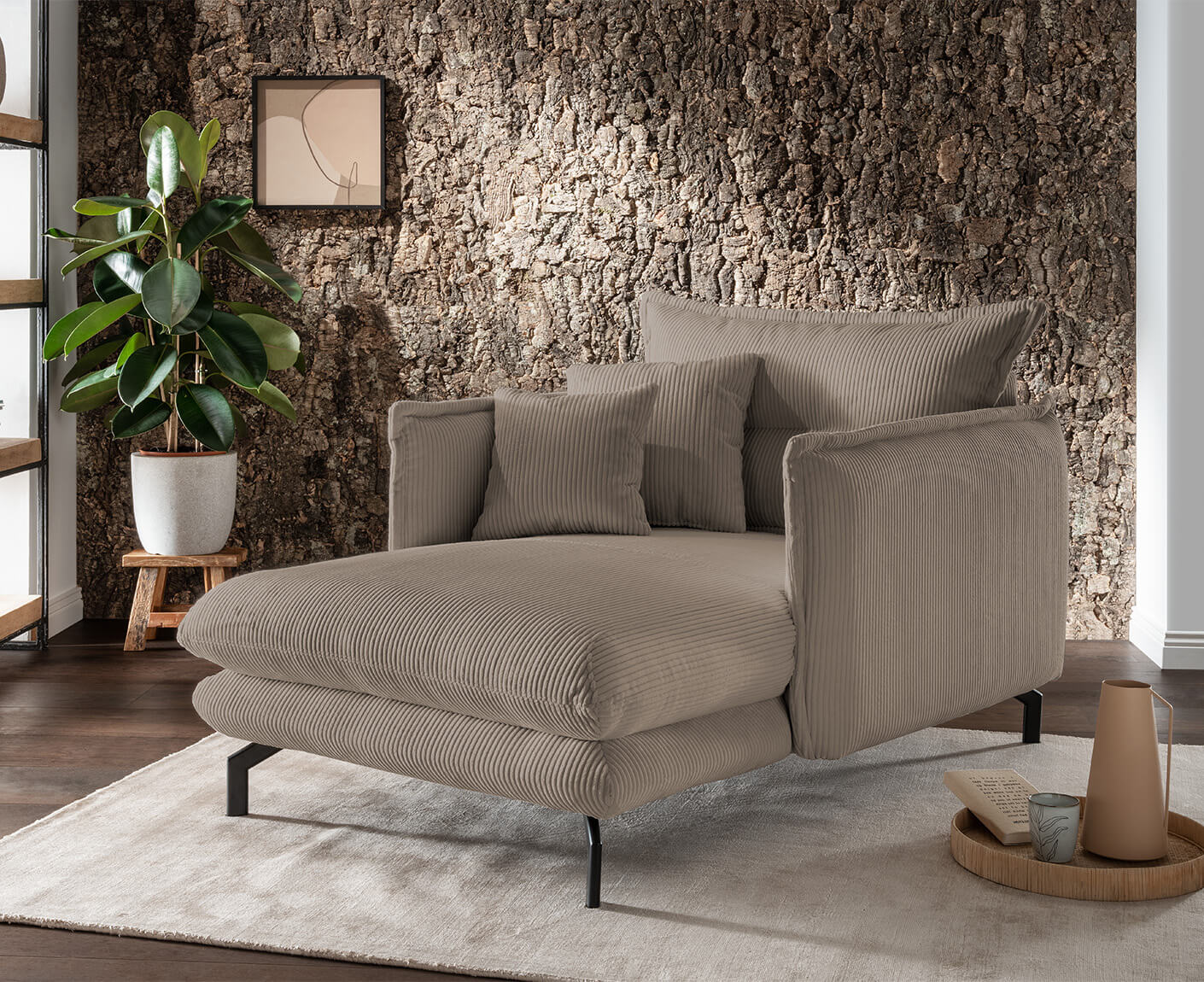 La Spezia Loveseat 111 x 167 cm, Cord