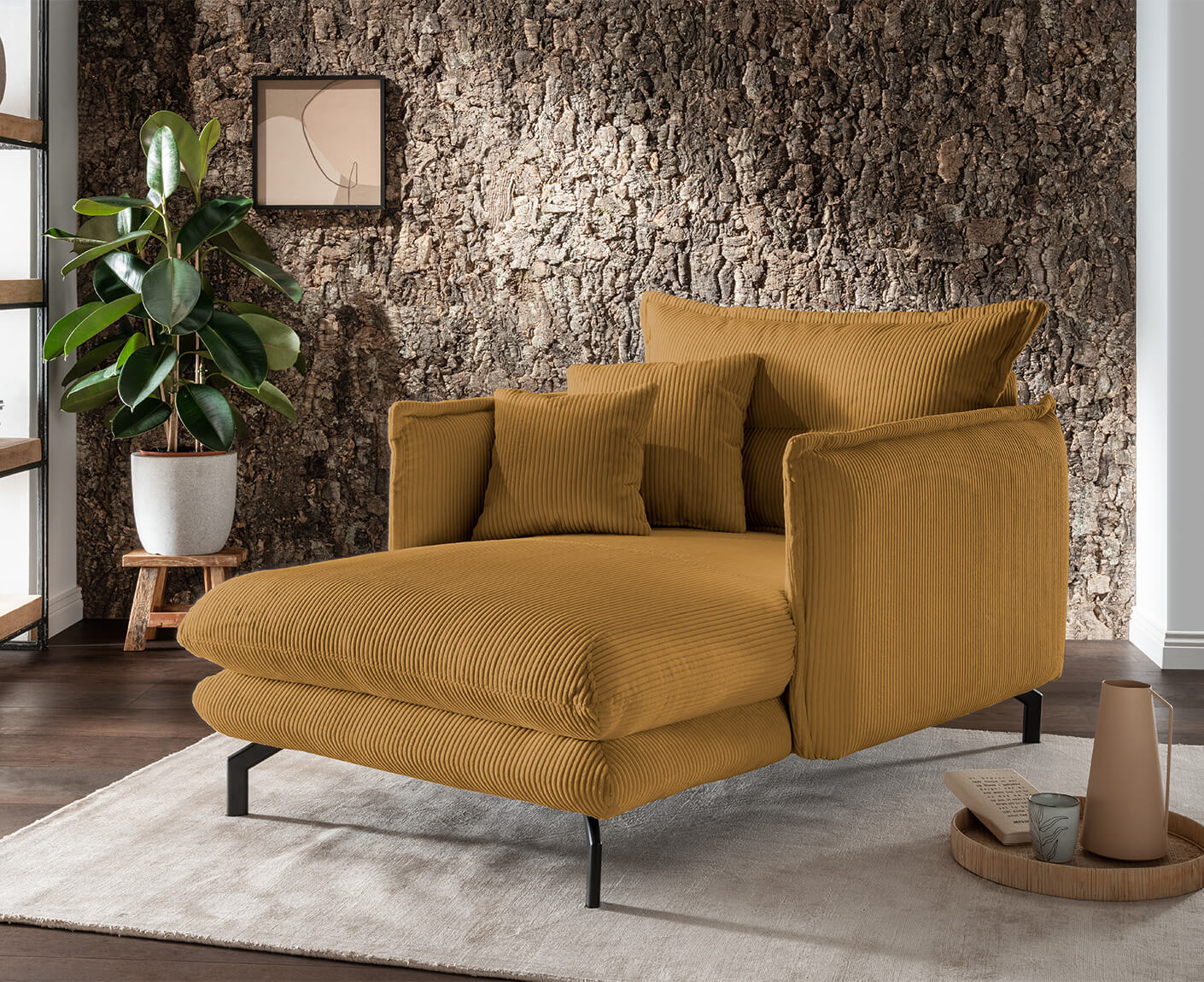 La Spezia Loveseat 111 x 167 cm, Cord