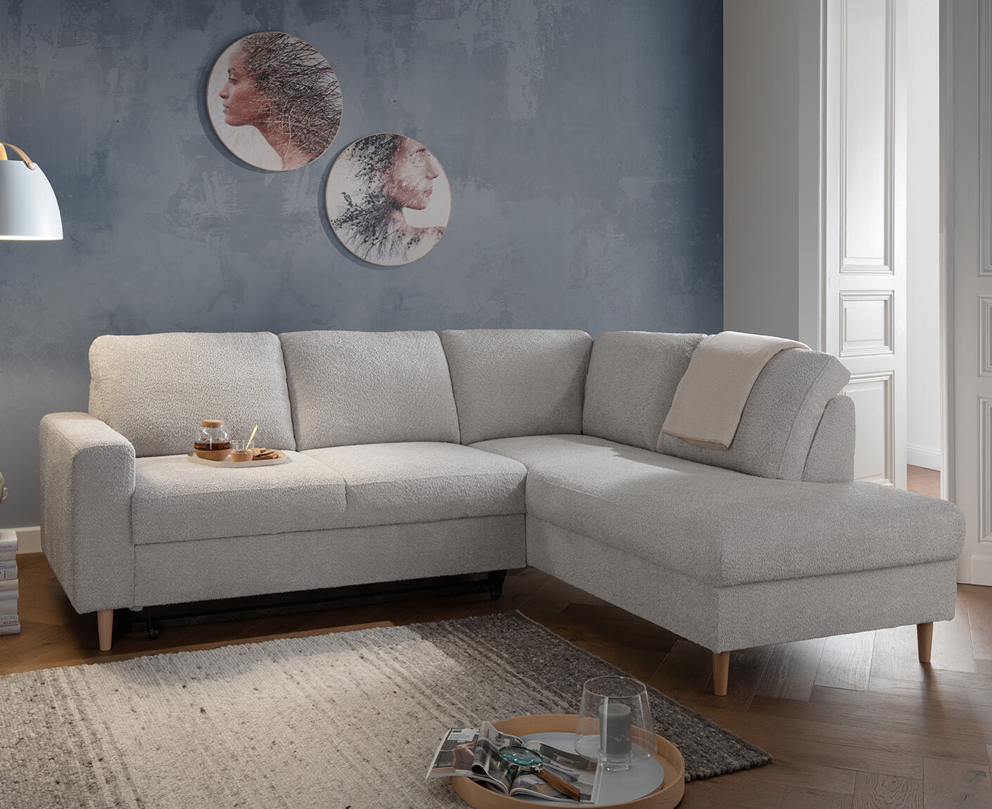 Potenza Ecksofa 242 x 200 cm, mit Schlaffunktion, Divano