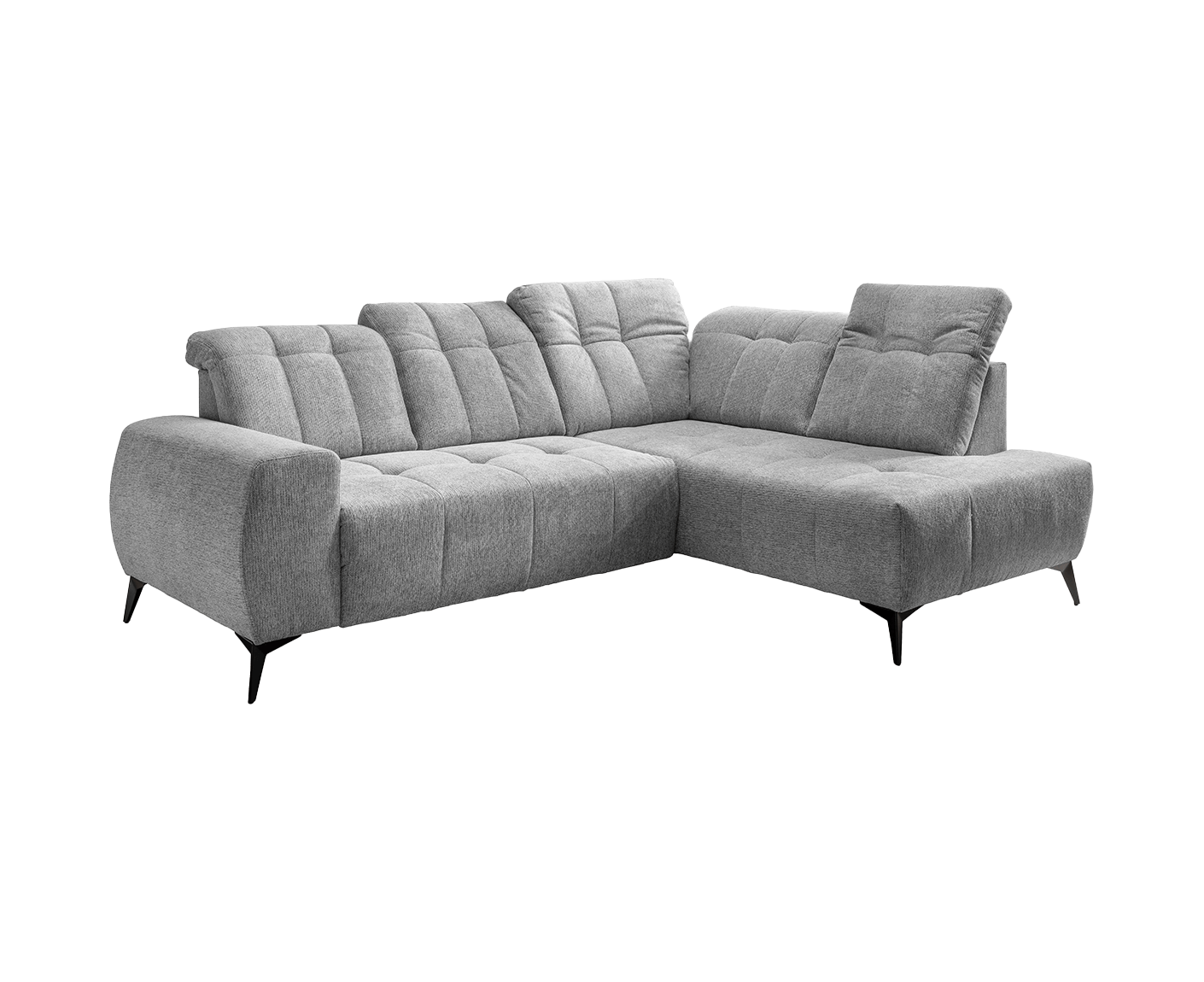 Sassari Ecksofa 261 x 200 cm, mit elektrischem Sitzvorschub, Corto