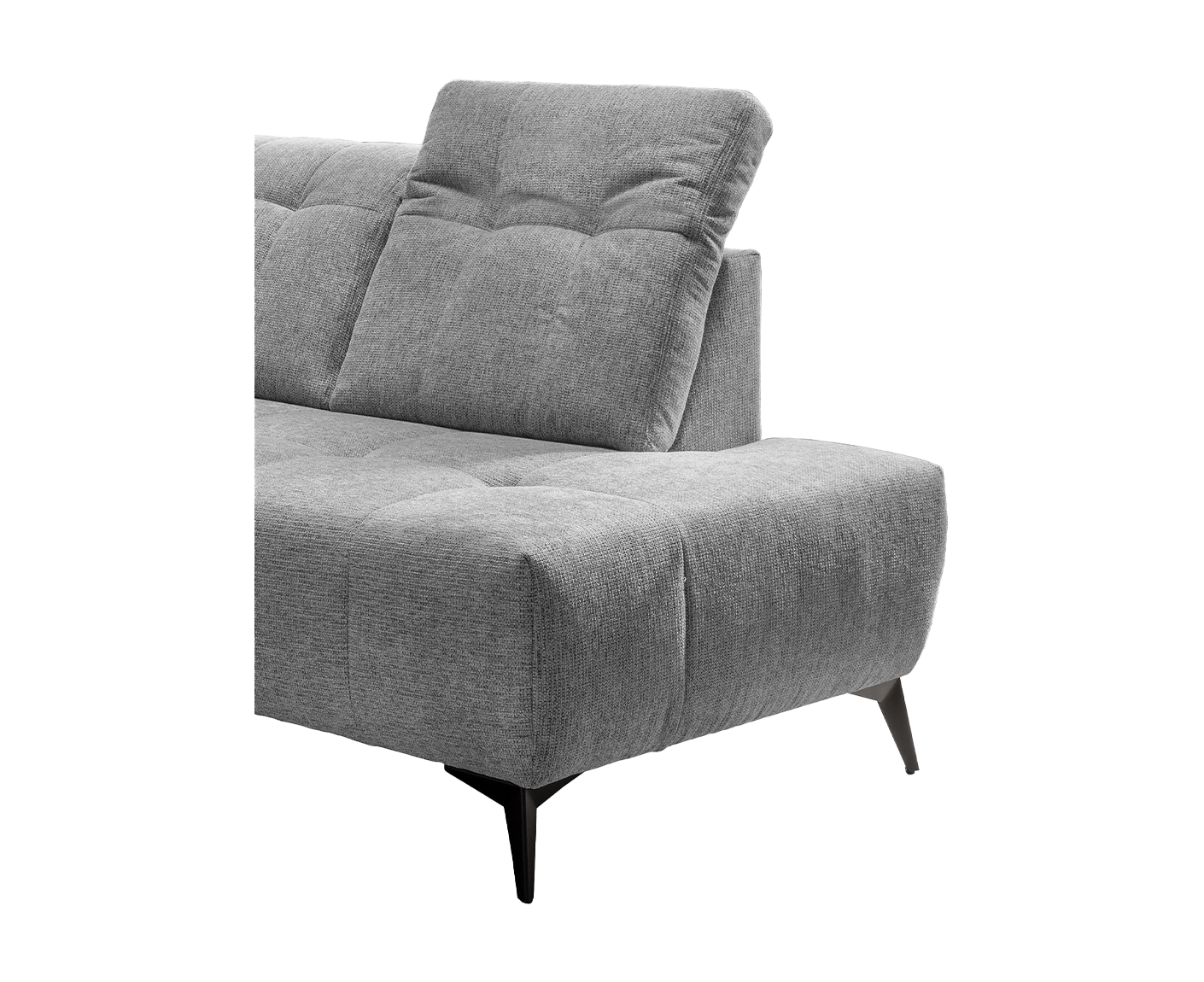Sassari Ecksofa 261 x 200 cm, mit elektrischem Sitzvorschub, Corto