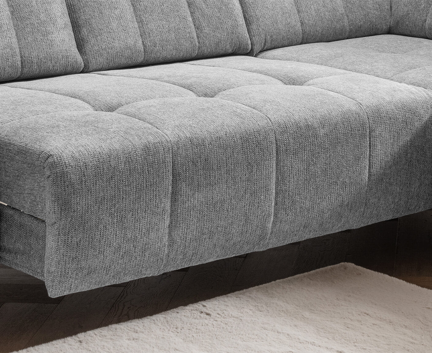 Sassari Ecksofa 261 x 200 cm, mit elektrischem Sitzvorschub, Corto