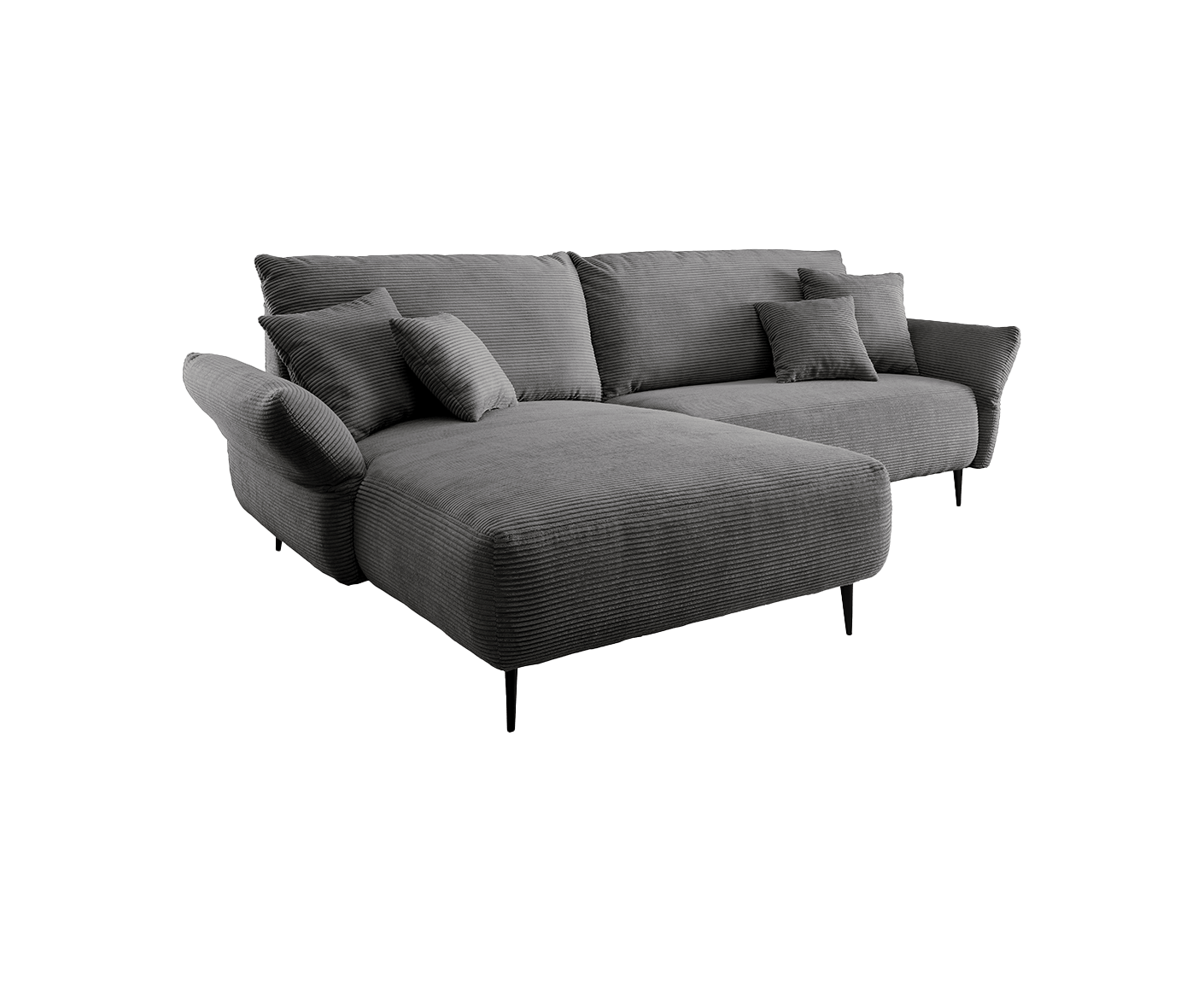 Viterbo Ecksofa 260 - 302 x 178 cm, beidseitig montierbar, Cord