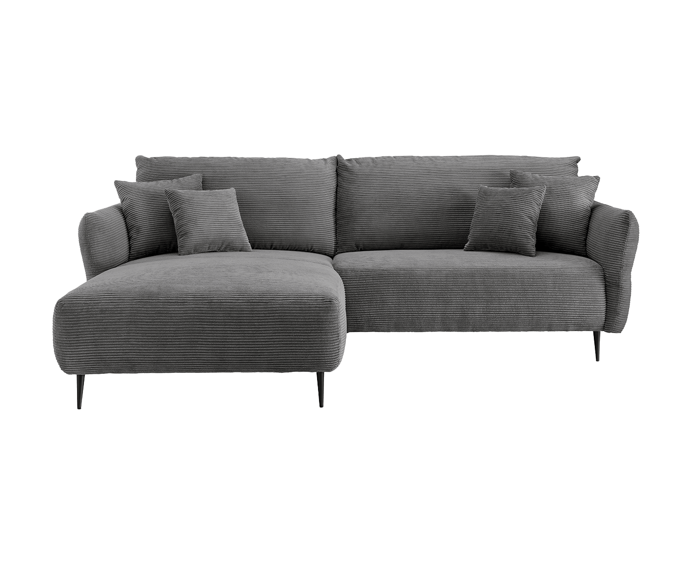 Viterbo Ecksofa 260 - 302 x 178 cm, beidseitig montierbar, Cord