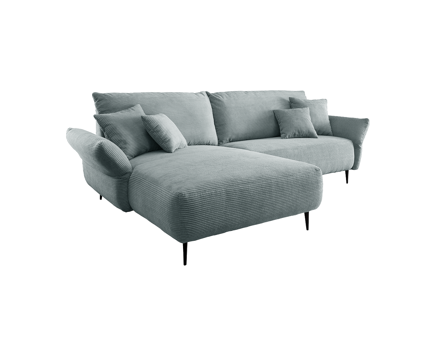 Viterbo Ecksofa 260 - 302 x 178 cm, beidseitig montierbar, Cord