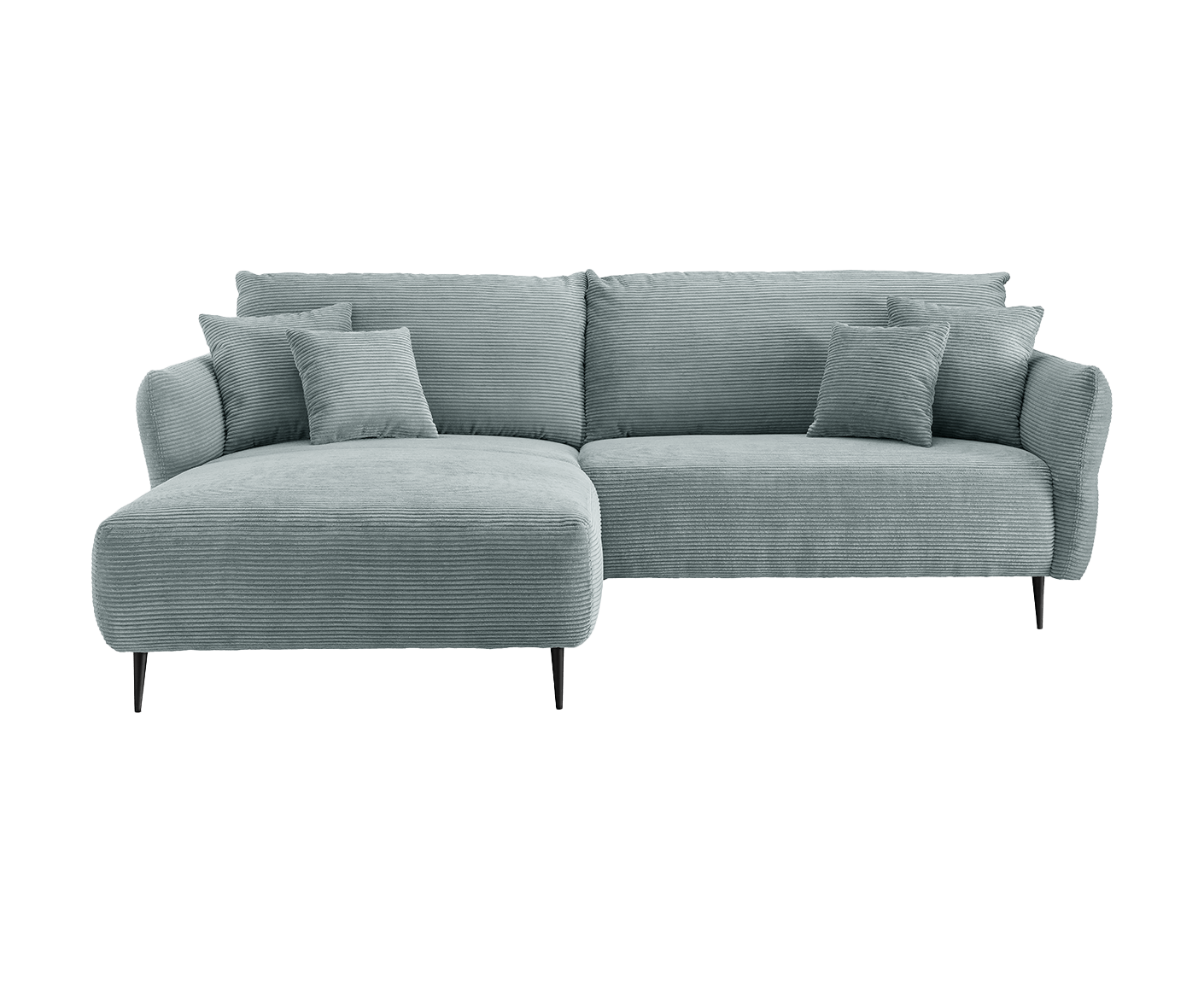 Viterbo Ecksofa 260 - 302 x 178 cm, beidseitig montierbar, Cord