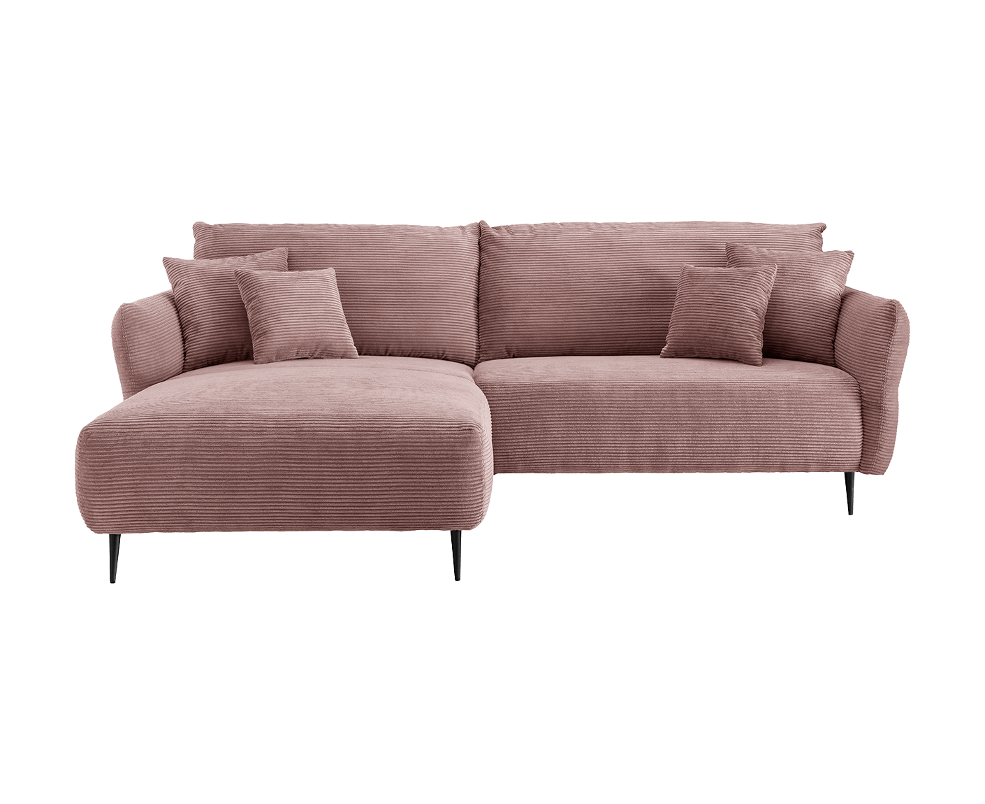 Viterbo Ecksofa 260 - 302 x 178 cm, beidseitig montierbar, Cord