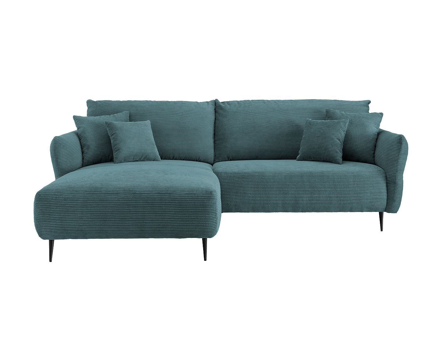 Viterbo Ecksofa 260 - 302 x 178 cm, beidseitig montierbar, Cord