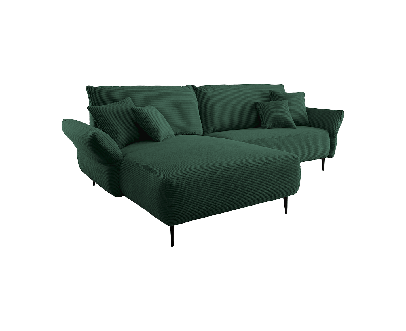 Viterbo Ecksofa 260 - 302 x 178 cm, beidseitig montierbar, Cord